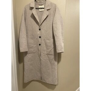 The Normal Brand Tan Khaki Wool Trench Coat Small
